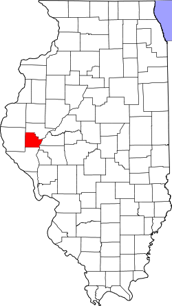 Map of Illinois highlighting Brown County.svg