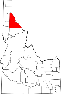 Map of Idaho highlighting Shoshone County.svg