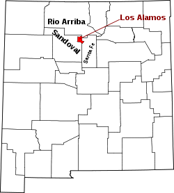 Map of New Mexico highlighting Los Alamos County.svg