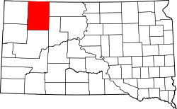 Map of South Dakota highlighting Perkins County.svg