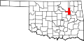 Map of Oklahoma highlighting Tulsa County.svg