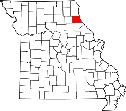 Map of Missouri highlighting Marion County.svg