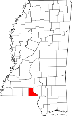 Map of Mississippi highlighting Walthall County.svg