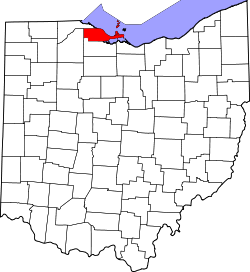 Map of Ohio highlighting Ottawa County.svg