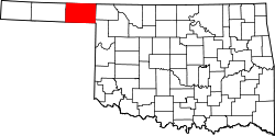 Map of Oklahoma highlighting Beaver County.svg