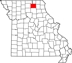Map of Missouri highlighting Adair County.svg