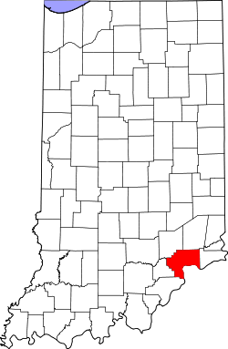 Map of Indiana highlighting Jefferson County.svg