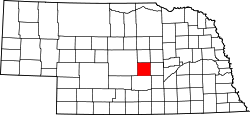 Map of Nebraska highlighting Sherman County.svg