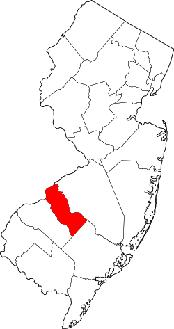 Map of New Jersey highlighting Camden County.svg