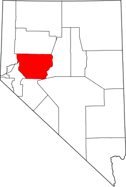Map of Nevada highlighting Churchill County.svg