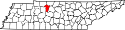 Map of Tennessee highlighting Cheatham County.svg