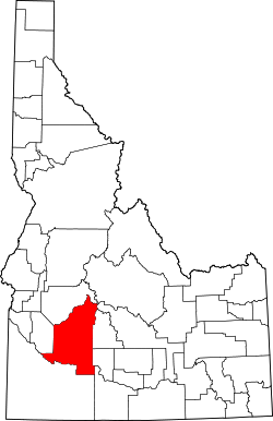 Map of Idaho highlighting Elmore County.svg