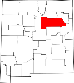 Map of New Mexico highlighting San Miguel County.svg