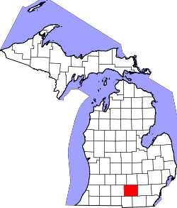 Map of Michigan highlighting Jackson County.svg