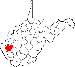 Map of West Virginia highlighting Lincoln County.svg