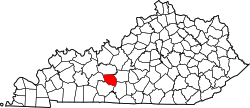 Map of Kentucky highlighting Edmonson County.svg