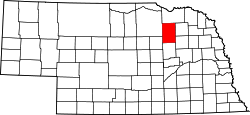 Map of Nebraska highlighting Antelope County.svg