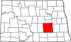 Map of North Dakota highlighting Stutsman County.svg