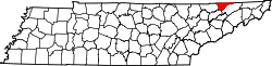 Map of Tennessee highlighting Hancock County.svg