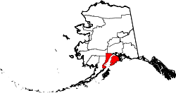 Map of Alaska highlighting Kenai Peninsula Borough.svg