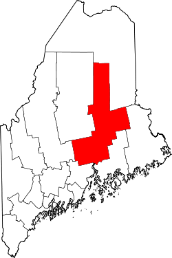 Map of Maine highlighting Penobscot County.svg