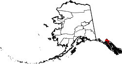 Map of Alaska highlighting Haines Borough.svg