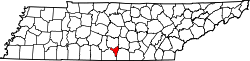 Map of Tennessee highlighting Moore County.svg