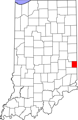 Map of Indiana highlighting Union County.svg