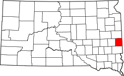 Map of South Dakota highlighting Moody County.svg