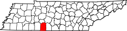 Map of Tennessee highlighting Lawrence County.svg