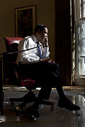 Barack Obama in his Oval Office, Feb. 2009.jpg