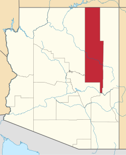 Map of Arizona highlighting Navajo County.svg