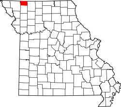 Map of Missouri highlighting Worth County.svg