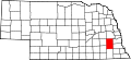 Map of Nebraska highlighting Lancaster County.svg