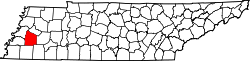 Map of Tennessee highlighting Haywood County.svg