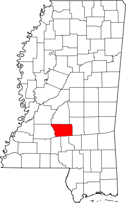 Map of Mississippi highlighting Simpson County.svg