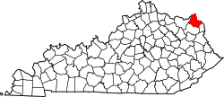 Map of Kentucky highlighting Greenup County.svg