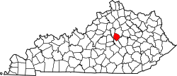 Map of Kentucky highlighting Jessamine County.svg