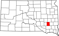 Map of South Dakota highlighting Hanson County.svg