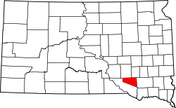 Map of South Dakota highlighting Douglas County.svg