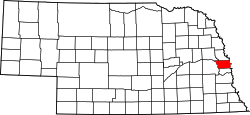 Map of Nebraska highlighting Douglas County.svg